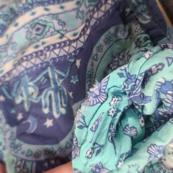 Rare spell designs sunset road cactus shorts aqua short S gypsy collective - Picture 15 of 16